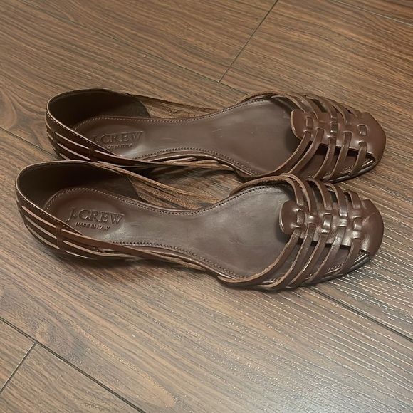 J. Crew Brown Sandals Size 6.5 - Picture 1 of 11